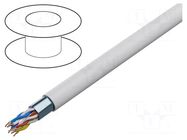 Wire; YTKSYekw; 2x2x0.5mm; telecommunication; wire; Cu; PVC; white BITNER