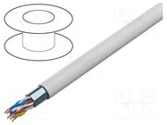 Wire; YTKSYekw; 3x2x0.5mm; telecommunication; wire; Cu; PVC; white BITNER