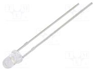 LED; 3mm; white cold; 4200mcd; 30°; Front: convex; 3÷15VDC; -30÷85°C OPTOSUPPLY