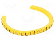 Markers; Marking: L; 1.3÷3mm; PVC; yellow; -30÷60°C; leaded; PA-02 PARTEX