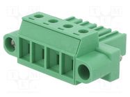 Pluggable terminal block; 7.62mm; ways: 4; straight; plug; female PHOENIX CONTACT