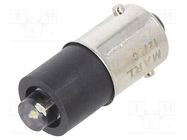 LED lamp; white cold; BA9S; 12VDC; No.of diodes: 1; -30÷85°C; 5mm MARL