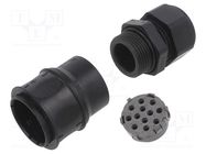 Connector: circular; plug; ECTA 544; male; PIN: 12; w/o contacts AMPHENOL