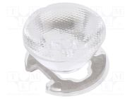 LED lens; round; plexiglass PMMA; transparent; 8÷13°; H: 14.8mm LEDIL