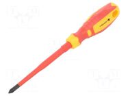 Screwdriver; slim; insulated; Phillips; PH1; 100mm; 1kVAC HÖGERT TECHNIK