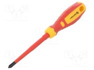 Screwdriver; slim; insulated; PlusMinus cross PZ-type; SL/PZ2 HÖGERT TECHNIK