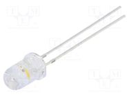 LED; 5mm; red/warm white; blinking; 3000÷4200mcd,7000÷8400mcd 