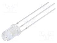 LED; 5mm; red/green; 30°; Front: convex; 3÷15VDC; No.of term: 3 OPTOSUPPLY