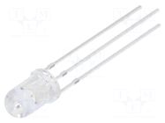 LED; red/green; 5mm; 30°; Front: convex; 3÷15VDC; No.of term: 3 OPTOSUPPLY