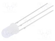 LED; 5mm; red/green; 30°; Front: convex; 3÷15VDC; No.of term: 3 OPTOSUPPLY