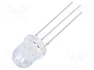 LED; 7.8mm; red/green; 30°; Front: convex; 3÷15VDC; No.of term: 3 OPTOSUPPLY