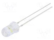 LED; 5mm; red/cold white; blinking; 3000÷4200mcd,7000÷8400mcd 