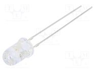 LED; 5mm; red/yellow; blinking; 3000÷4200mcd; 30°; 3÷5V; 1.5Hz 