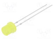 LED; 5mm; yellow; 100mcd; 140°; Front: flat; 1.8÷2.6VDC; -30÷85°C OPTOSUPPLY