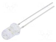 LED; yellow/blue; 5mm; blinking; 1560÷2180mcd,3000÷4200mcd; 30° OPTOSUPPLY