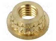 Threaded insert; brass; M3; BN 37905; L: 1.85mm; for plastic TAPPEX