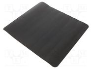 Mouse pad; black; Features: water resistant; 275x320x3mm 