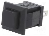 Switch: push-button; Pos: 2; SPST-NO; 1.5A/250VDC; OFF-(ON) E-SWITCH