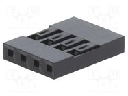 Connector: pin strips; plug; male/female; Mini-PV™; 2.54mm; PIN: 4 AMPHENOL COMMUNICATIONS SOLUTIONS