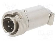 Connector: circular; RM,RM12; plug; male; straight; PIN: 6; 500V; 5A HIROSE