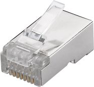 RJ45 Plug, CAT 6 STP shielded - for round cable