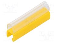 Markers; Marking: empty; 3÷4mm; PVC; yellow; -30÷60°C; push-in 