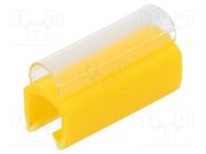 Markers; Marking: empty; 4÷5mm; PVC; yellow; -30÷60°C; push-in PARTEX