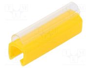 Markers; Marking: empty; 4÷5mm; PVC; yellow; -30÷60°C; push-in 