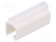 Markers; Marking: empty; 6÷7.2mm; PVC; white; -30÷60°C; push-in PARTEX