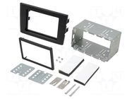 Radio frame; Volvo; 2 DIN; black ACV