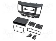 Radio frame; Mitsubishi; 2 DIN; black ACV