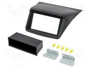 Radio frame; Mitsubishi; 2 DIN; black ACV