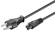 Mains Connection Cable Switzerland, 1.8 m, Black, (3*0.75 mm²), 1.8 m - Swiss male (type J, SEV 1011) > Device socket C5