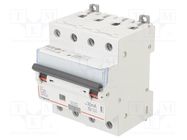 RCBO breaker; Inom: 20A; Ires: 30mA; Max surge current: 250A; IP20 LEGRAND