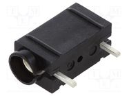 Connector: 4mm banana; socket; 10A; 250VDC; black; silver plated DELTRON