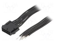 Cable; male,cables; PIN: 10; 0.6m; 4A; Insulation: PVC; TLYp; 0.35mm2 ESPE
