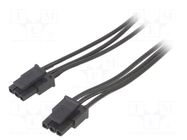 Cable; female-female; PIN: 3; 0.6m; 4A; Insulation: PVC; TLYp ESPE