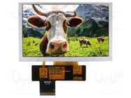 Display: TFT; 5"; 800x480; Illumin: LED; Dim: 120.7x75.8x2.8mm; RGB NEWHAVEN DISPLAY INTERNATIONAL