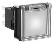 PB SWITCH, SPDT, 0.1A, 125VAC, WHT