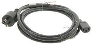 POWER CORD, NEMA5-15P/IEC, 3M, GRAY