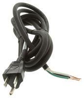 POWER CORD, NEMA5-15P, 8FT, 10A, BLACK