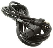 POWER CORD NEMA5-15P/IEC, 9.8FT, 10A BLACK