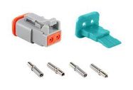 KIT, PLUG CONN/WEDGELOCK/CONTACT, 2POS