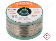 Tin; lead free; Sn96,3Ag3,7; 0.5mm; 0.25kg; reel; 221°C; Flux: SW26 