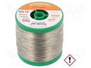 Tin; lead free; Sn96,3Ag3,7; 0.5mm; 0.5kg; reel; 221°C; Flux: SW26 