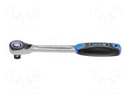 Rattle; 1/4"; Chrom-molybdenum steel; with switch; Teeth: 72 HÖGERT TECHNIK