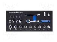 Wrench-set; socket spanner; 22pcs. HÖGERT TECHNIK