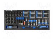 Kit: screwdriver bits; in a foam tray; 107pcs. HÖGERT TECHNIK