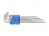 Wrench-set; Torx®; tool steel; long; 9pcs. HÖGERT TECHNIK