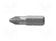 Screwdriver bit; Pozidriv®; PZ2; Overall len: 25mm; 5pcs. HÖGERT TECHNIK